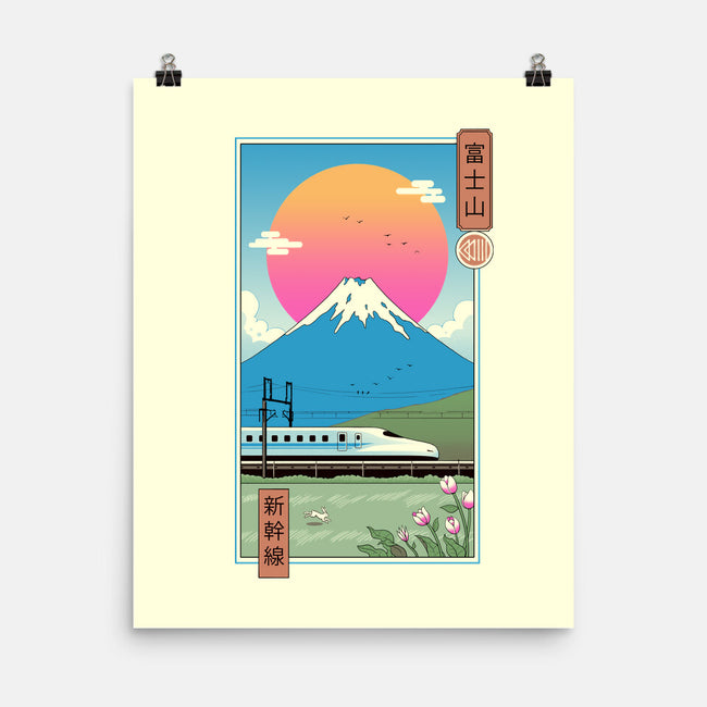 Shinkansen In Mt. Fuji-none matte poster-vp021