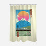 Shinkansen In Mt. Fuji-none polyester shower curtain-vp021