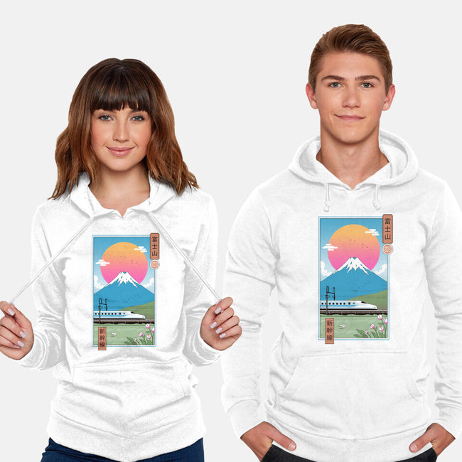 Shinkansen In Mt. Fuji-unisex pullover sweatshirt-vp021