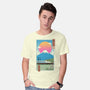 Shinkansen In Mt. Fuji-mens basic tee-vp021