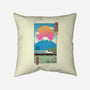 Shinkansen In Mt. Fuji-none removable cover w insert throw pillow-vp021