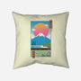 Shinkansen In Mt. Fuji-none removable cover throw pillow-vp021