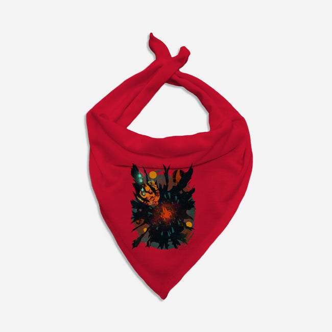 Space Eater-dog bandana pet collar-Estevan Silveira