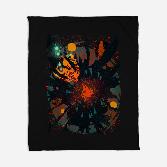 Space Eater-none fleece blanket-Estevan Silveira