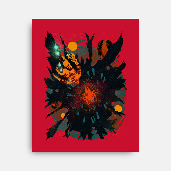 Space Eater-none stretched canvas-Estevan Silveira