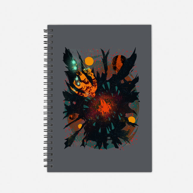 Space Eater-none dot grid notebook-Estevan Silveira