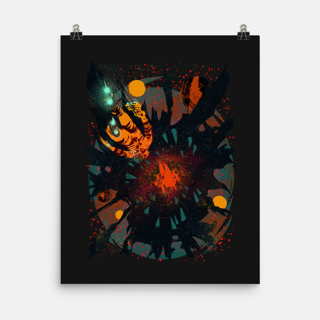 Space Eater-none matte poster-Estevan Silveira