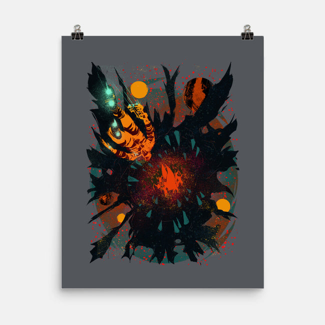 Space Eater-none matte poster-Estevan Silveira