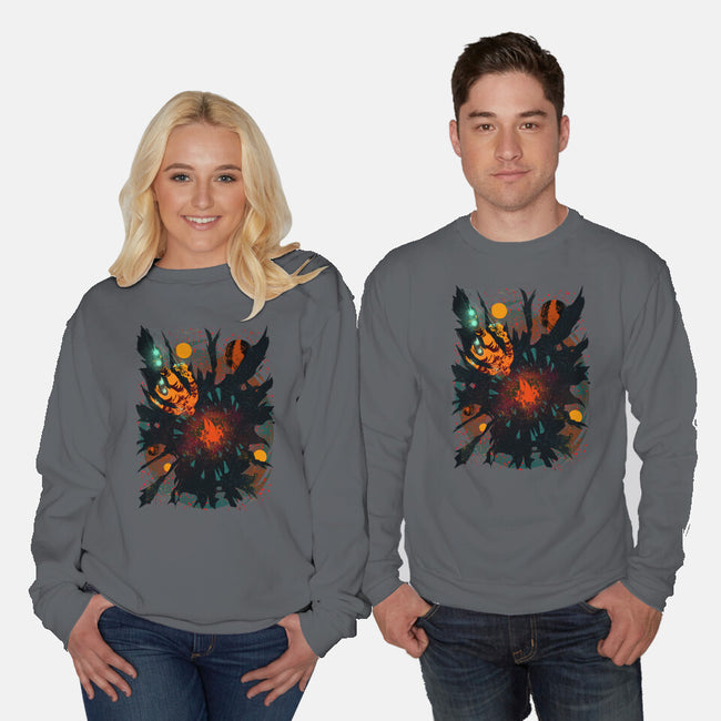 Space Eater-unisex crew neck sweatshirt-Estevan Silveira