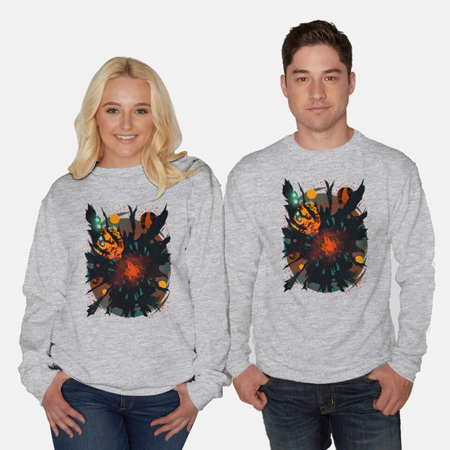 Space Eater-unisex crew neck sweatshirt-Estevan Silveira