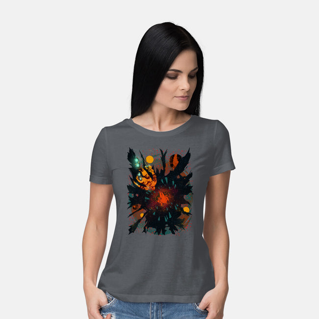 Space Eater-womens basic tee-Estevan Silveira