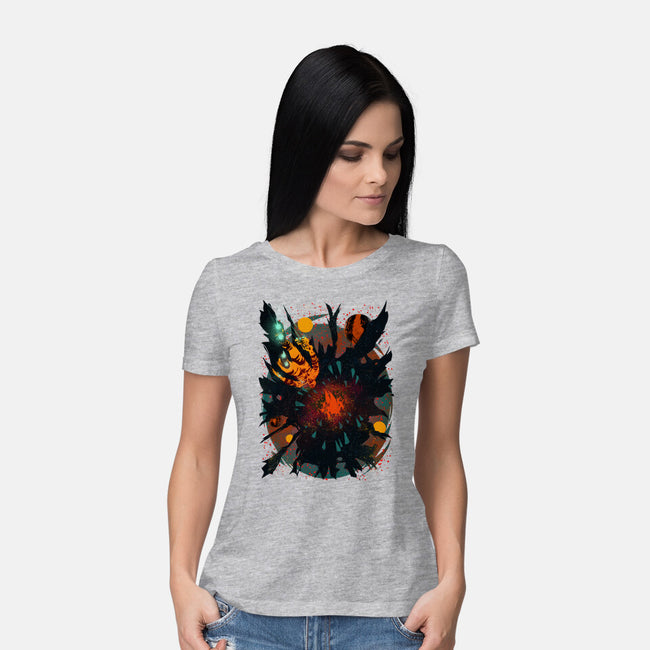 Space Eater-womens basic tee-Estevan Silveira