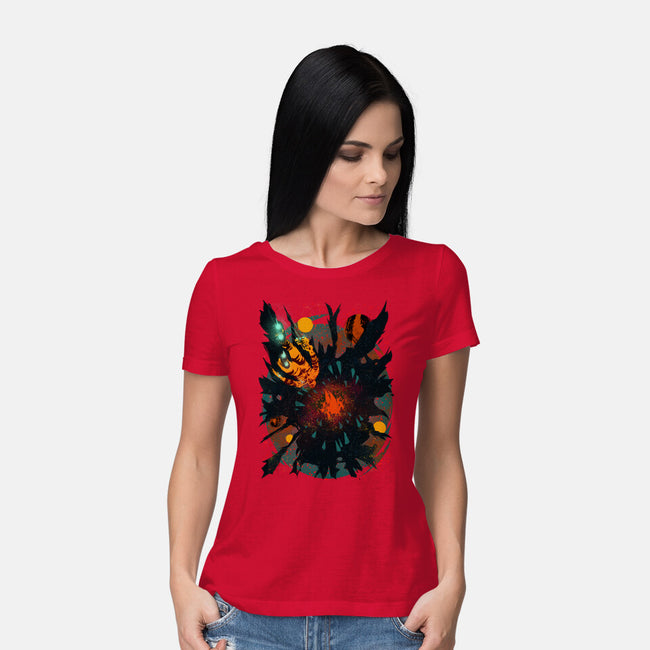 Space Eater-womens basic tee-Estevan Silveira