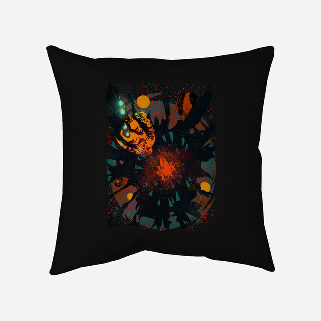 Space Eater-none removable cover w insert throw pillow-Estevan Silveira