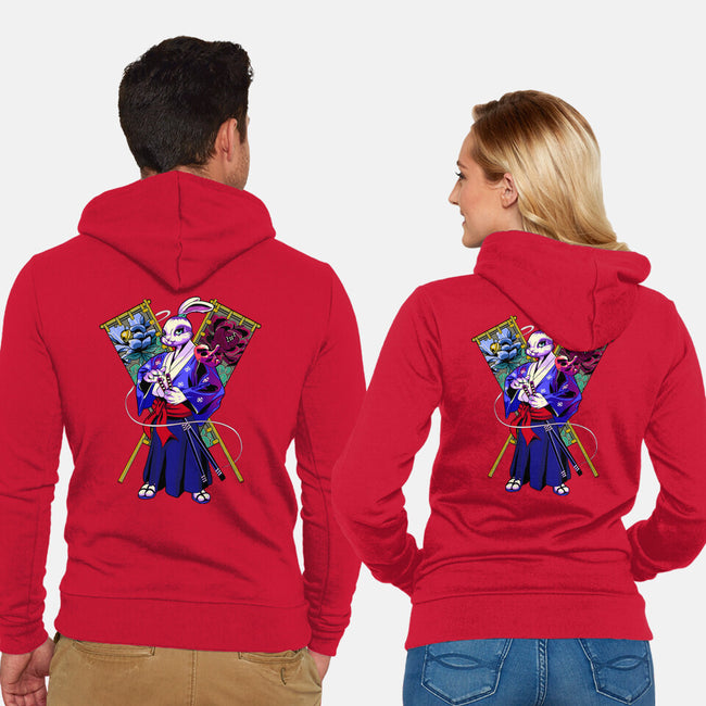 Blade Of Hares-unisex zip-up sweatshirt-heydale