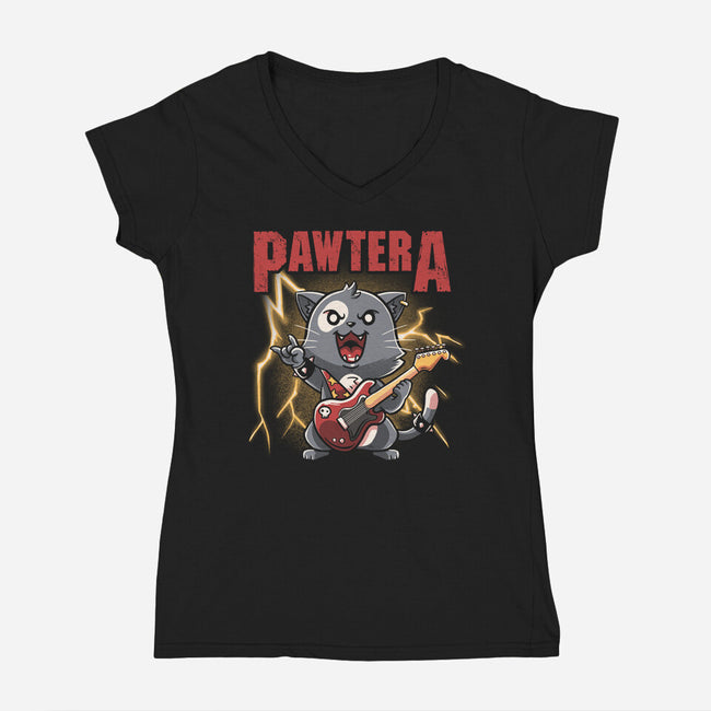 Pawtera-womens v-neck tee-koalastudio