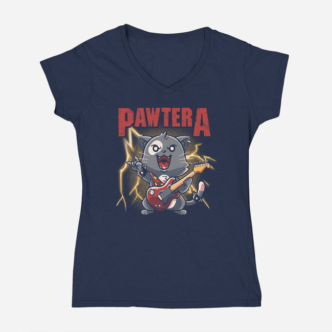 Pawtera-womens v-neck tee-koalastudio