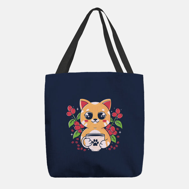 Coffee Cat-none basic tote bag-Eoli Studio