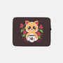 Coffee Cat-none zippered laptop sleeve-Eoli Studio