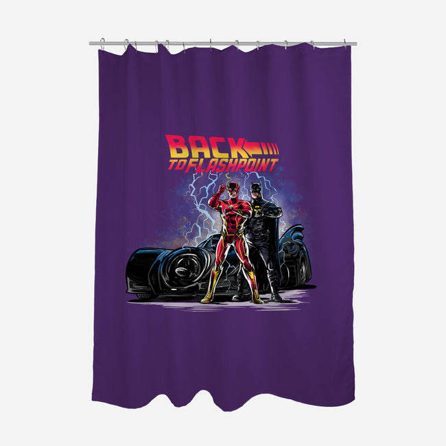 Back To Flashpoint-none polyester shower curtain-zascanauta