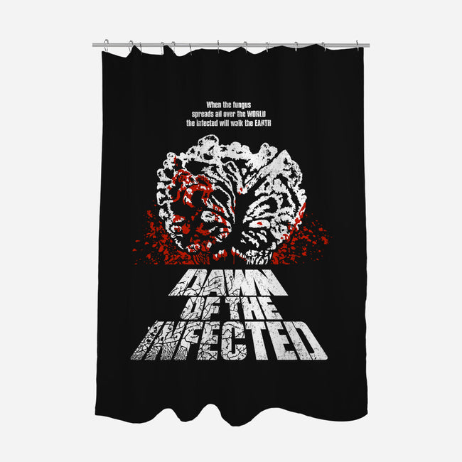 Infected Walk The Earth-none polyester shower curtain-demonigote