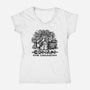 Conan The Librarian-womens v-neck tee-kg07