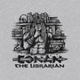 Conan The Librarian-womens v-neck tee-kg07
