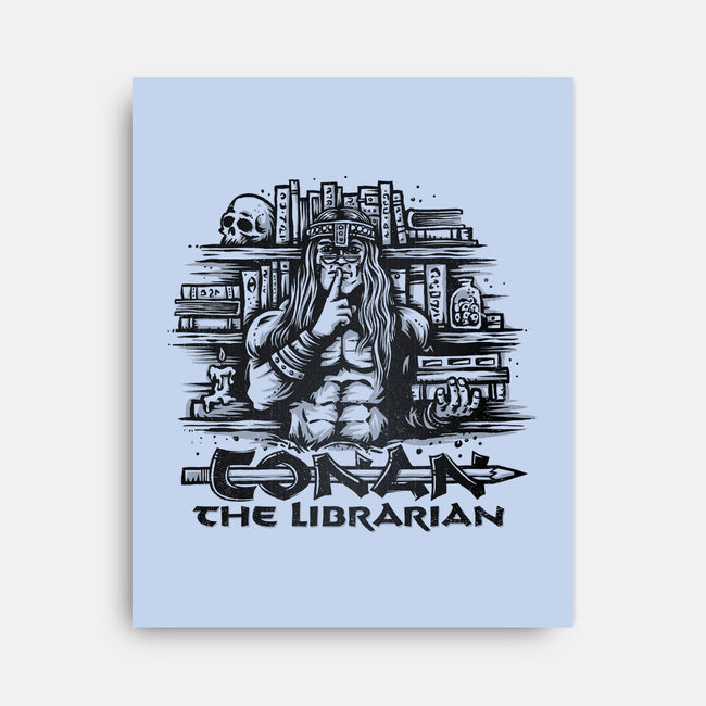 Conan The Librarian-none stretched canvas-kg07