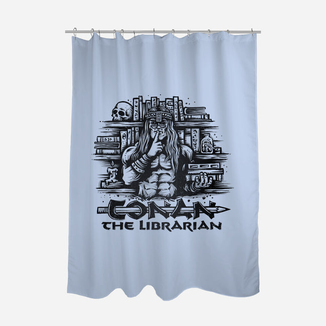 Conan The Librarian-none polyester shower curtain-kg07