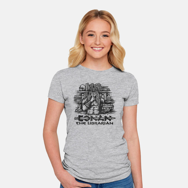 Conan The Librarian-womens fitted tee-kg07