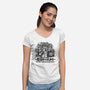 Conan The Librarian-womens v-neck tee-kg07