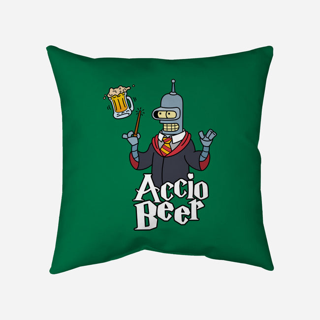 Accio Beer-none removable cover throw pillow-Barbadifuoco