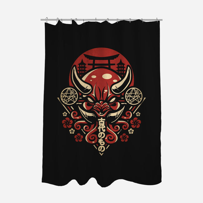 Oni Cthulhu-none polyester shower curtain-jrberger