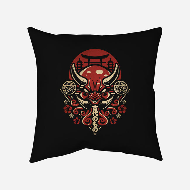 Oni Cthulhu-none removable cover throw pillow-jrberger