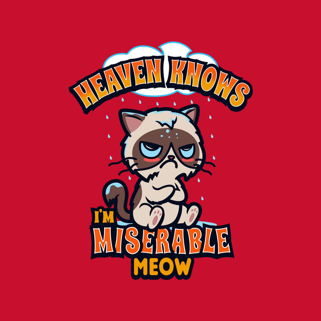 Heaven Knows I'm Miserable Meow-none fleece blanket-Boggs Nicolas