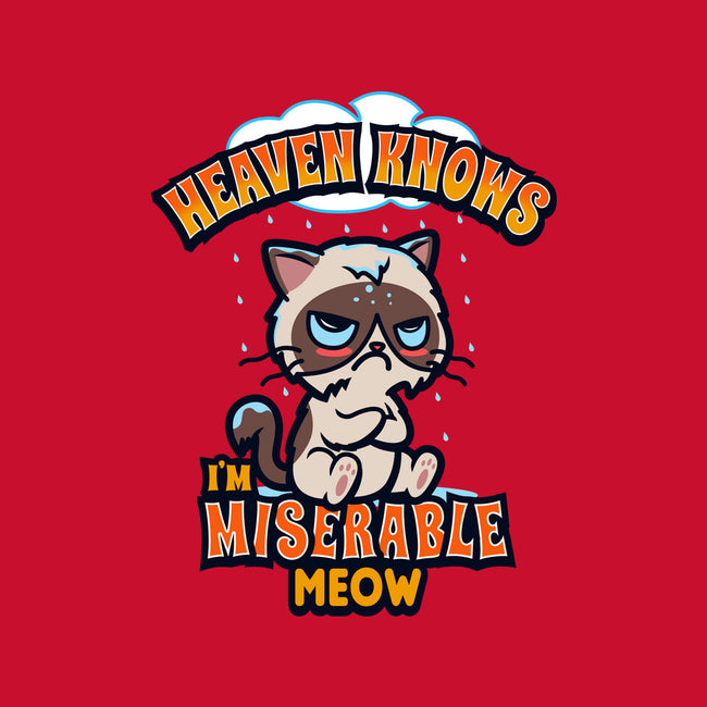 Heaven Knows I'm Miserable Meow-none removable cover throw pillow-Boggs Nicolas