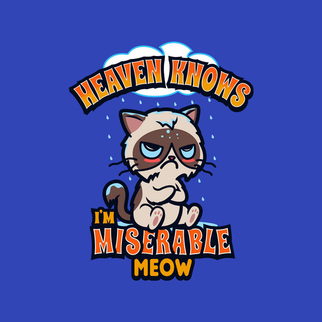 Heaven Knows I'm Miserable Meow-womens fitted tee-Boggs Nicolas