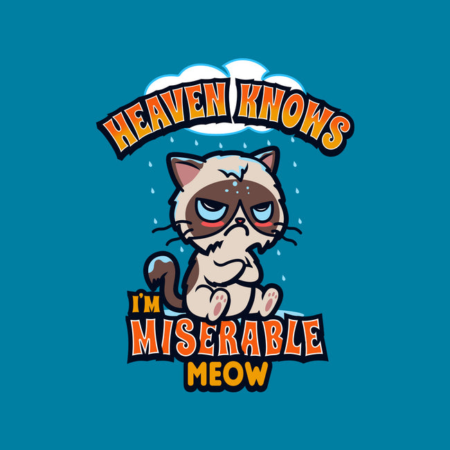 Heaven Knows I'm Miserable Meow-none removable cover throw pillow-Boggs Nicolas