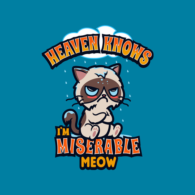 Heaven Knows I'm Miserable Meow-mens basic tee-Boggs Nicolas