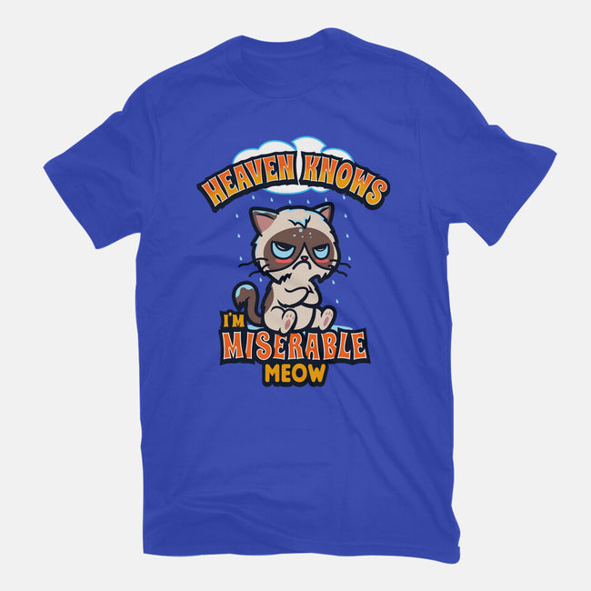 Heaven Knows I'm Miserable Meow-youth basic tee-Boggs Nicolas