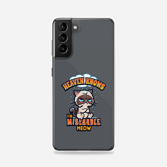 Heaven Knows I'm Miserable Meow-samsung snap phone case-Boggs Nicolas