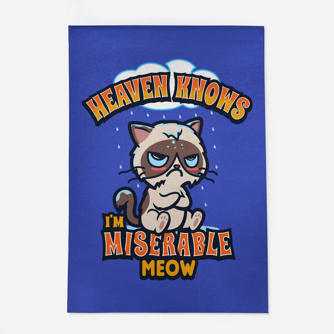 Heaven Knows I'm Miserable Meow-none indoor rug-Boggs Nicolas