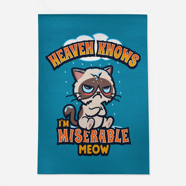 Heaven Knows I'm Miserable Meow-none indoor rug-Boggs Nicolas