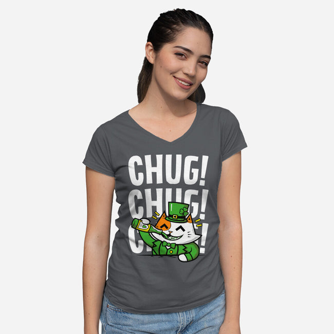 Chug!-womens v-neck tee-krisren28