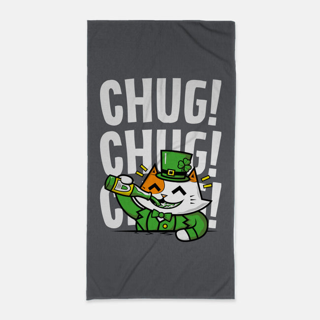 Chug!-none beach towel-krisren28