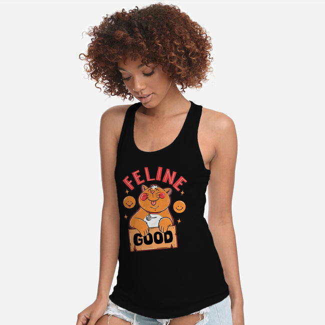 Feline Good Today-womens racerback tank-Tri haryadi