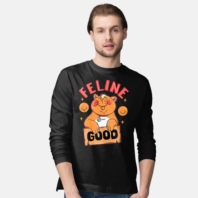 Feline Good Today-mens long sleeved tee-Tri haryadi