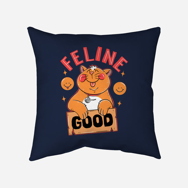 Feline Good Today-none removable cover w insert throw pillow-Tri haryadi