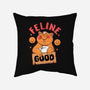 Feline Good Today-none removable cover throw pillow-Tri haryadi