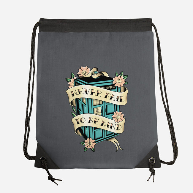 Traveler Tattoo-none drawstring bag-retrodivision